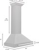ZLINE 30" Satin Stainless Steel Convertible Wall Mounted Range Hood-1