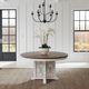 Liberty Furniture River Place Tobacco Pedestal Dining Table with Riverstone White Base-1