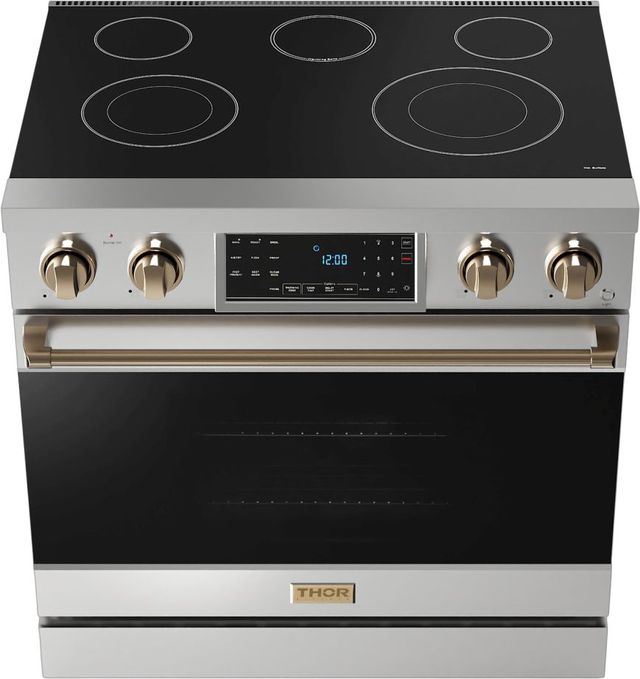 Thor Kitchen® Gordon Ramsay Series 36" Stainless Steel Pro Style Electric Range-1