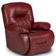 Best® Home Furnishings Customizable Brinley Leather Power Tilt Headrest Swivel Glider Recliner-1