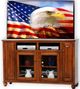 American Heartland Manufacturing Poplar 68" Tall Deluxe TV Stand-1
