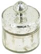 A & B Home Clear/Silver Lidded Jar-0