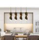 Cal® Lighting & Accessories Zamora Black/Smoky Wood Pendant-1