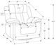 Monarch Specialties Inc. Beige Oversized Upholstered Power Swivel Glider Reclining Chair with USB Ports-2
