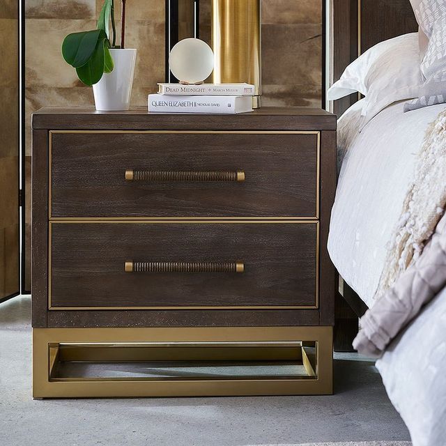 Legends Home Tango Sandblasted Walnut Nightstand-0