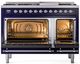 Ilve® Nostalgie II Series 48" Midnight Blue Pro Style Dual Fuel Range-1