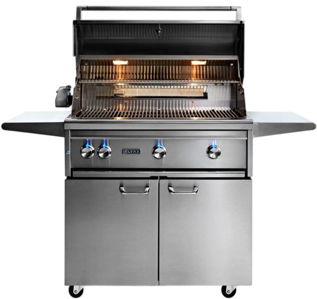 LYNX® Professional 3-Burner Stainless Steel Freestanding Natural Gas Grillwith Rotisserie-1