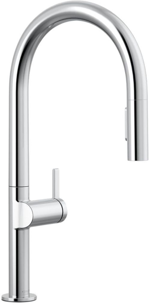 KOHLER® Components® Polished Chrome Touchless Pull-Down Kitchen Sink Faucet with Two-Function Sprayhead -0