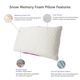 Protect-A-Bed® Therm-A-Sleep® White Snow Memory Foam Queen Pillow-1