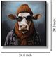 Classy Living Untamed Hipster Cool Cow Wall Art-2