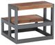 Powell® Bodie Gunmetal/Natural Bed Steps-5