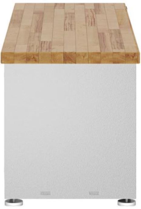 Gladiator® White Ready-to-Assemble Storage Shoe Bench-4