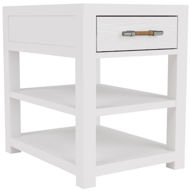 Riverside Furniture White Caps Chairside Table-0