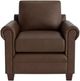 Bassett® Furniture Customizable Carolina Leather Panel Sock Arm Chair-1