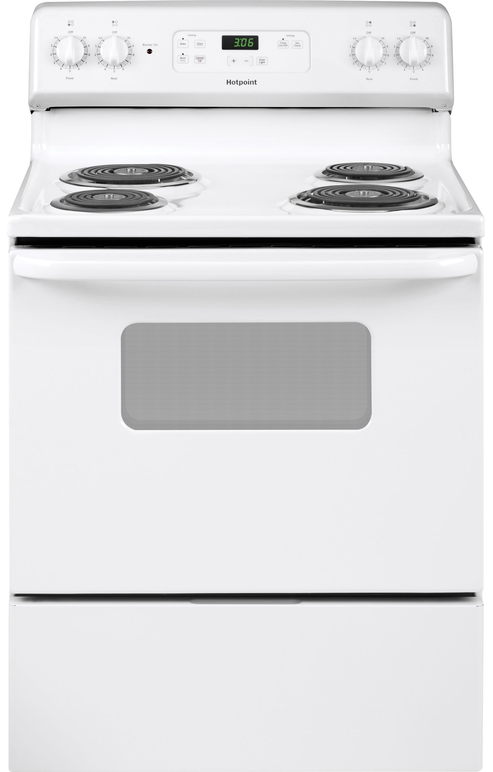 Hotpoint® 30" White Freestanding Electric Range