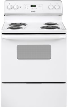 Hotpoint® 30" White Freestanding Electric Range