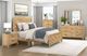 Homelegance® Corbin Natural Full Panel Bed in a Box with Chevron Pattern Design-1