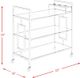Elements International Ezra Chrome Serving Bar Cart-4