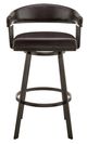 Armen Living Chelsea Chocolate 26" Swivel Counter Stool-1