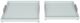 StyleCraft Norman Wyatt Home 2-Piece Spa Blue/Brushed Silver Wooden Tray Set-0
