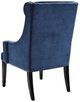 Olliix by Madison Park Blue Marcel High Back Wing Chair-1