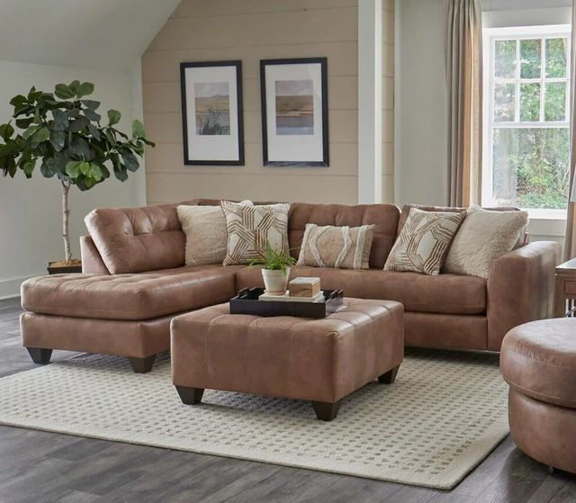 Albany Industries 2-Piece Crow Camel Left-Arm Facing Chaise Sectional-1