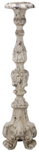 A & B Home Magnesia White Candle Holder-0