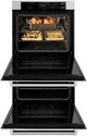 ZLINE Professional 30" Satin Stainless Steel Double Electric Wall Oven with White Matte Doors-2