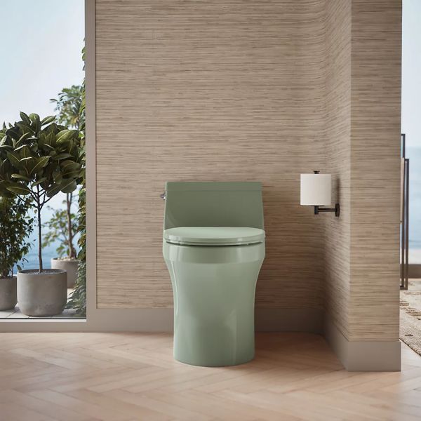 KOHLER® San Souci® Aspen Green 1-Piece Compact Elongated Toilet with Concealed Trapway, 1.28 Gpf-3
