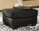 Signature Design by Ashley® Darcy Black Ottoman-1