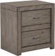 aspenhome® Modern Loft Graystone 2-Drawer Nightstand-0
