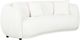 Primo™ International Diana White Upholstered Curved Sofa-0