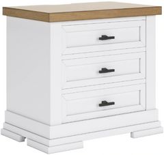 Benchcraft® Ashbryn Natural/White Nightstand