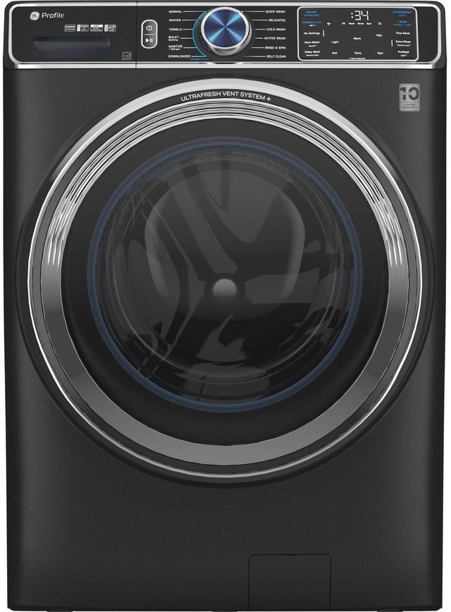 GE® Carbon Graphite Front Load Laundry Pair-1