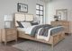 Vaughan-Bassett Woodbridge Clear Maple/White King Upholstered Panel Storage Bed-1