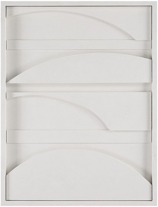 Renwil® Cadieux Textured Matte White Wall Art-0