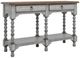 Flexsteel® Plymouth Medium Brown Sofa Table with Distressed Graywash Base-0