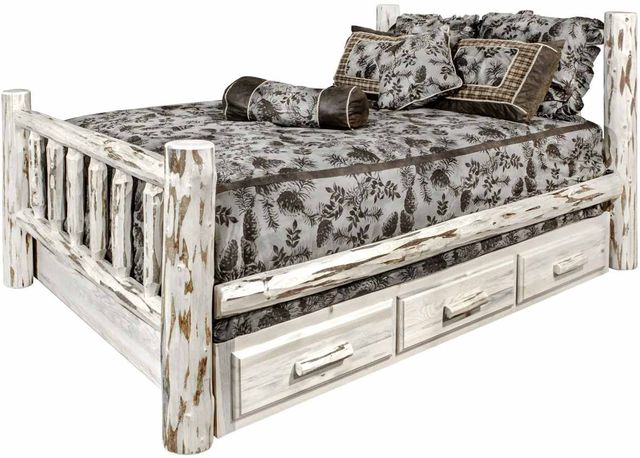 Montana Woodworks® Montana Collection Ready to Finish Queen Bed with Storage-2