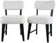 Jofran Inc. Urban Archive Wes Black/White Upholstered Dining Side Chair-1