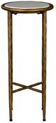 Furniture Classics Lindsay White Martini Table with Antique Gold Base-1