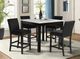 Crown Mark Lennon 5-Piece Black Counter Dining Table Set-1