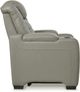 Signature Design by Ashley® Backtrack Gray Power Recliner-4