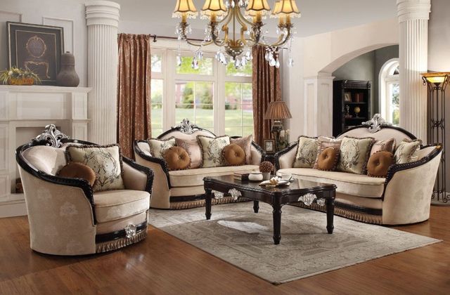 ACME Furniture Ernestine Black/Tan Chair-1