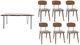 Jofran Inc. Nature's Edge 7-Piece Light Chestnut Dining Set-0