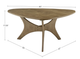 Olliix by INK+IVY Light Brown Blaze Triangle Wood Coffee Table-4