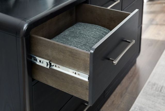 Signature Design by Ashley® Rowanbeck Black Dresser and Mirror-3
