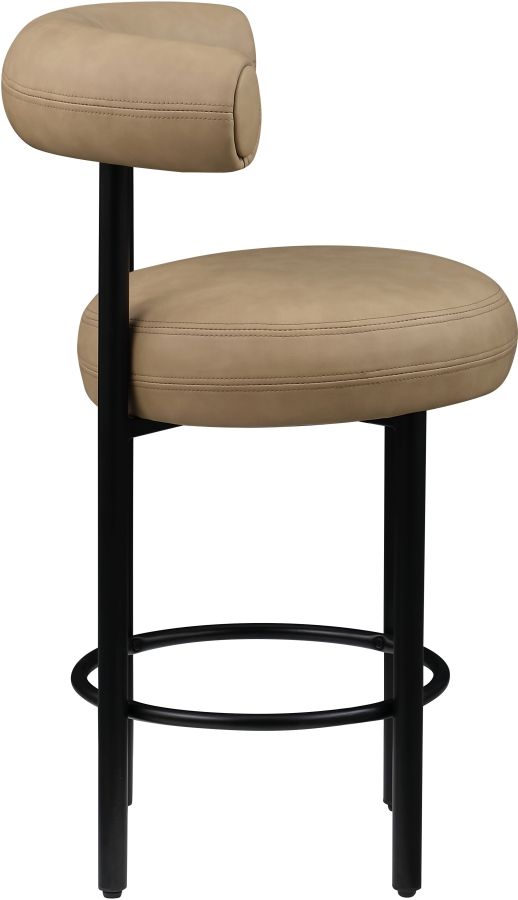 Meridian Furniture Bordeaux Tan Leather Counter Stool-3