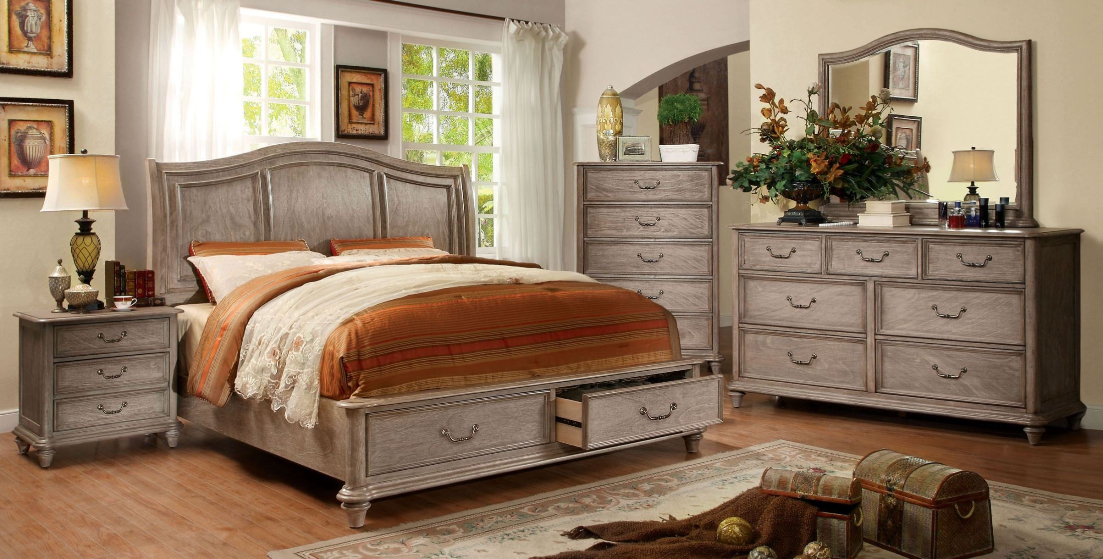 Furniture of America Belgrade I Nightstand - Thumbnail 2