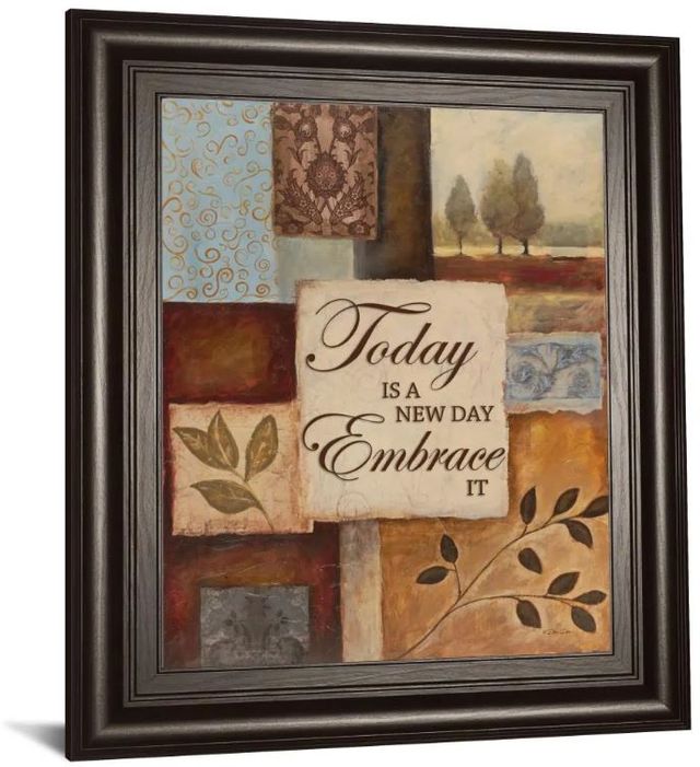 Classy Art New Day by Dee Dee Framed Print Wall Art-1