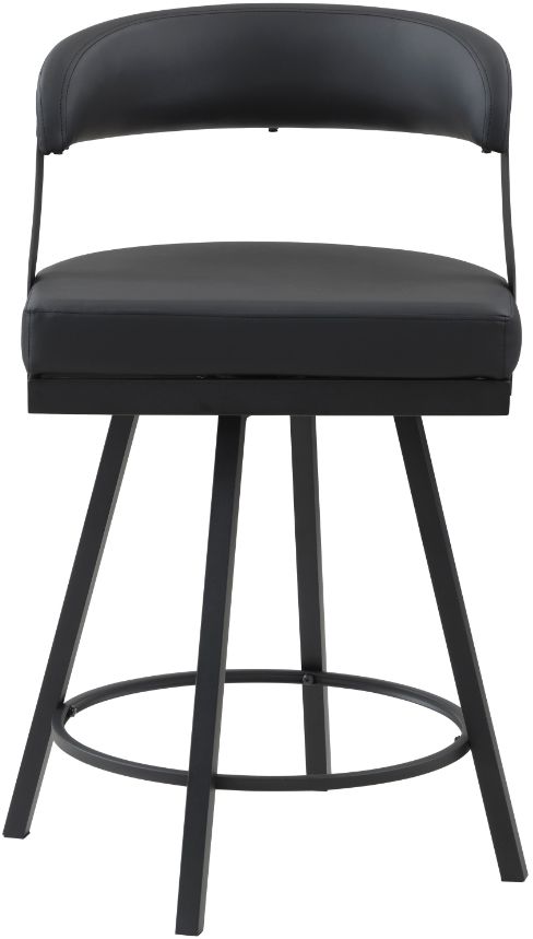 Homelegance® Crowley Black Counter Swivel Chair-3